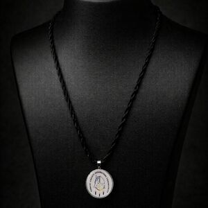 Forest County Potawatomi Community, Wisconsin Flag Necklace Round Pendant